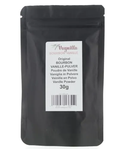 Bourbon Vanille Pulver Premium natur (30g) reines Bourbon Vanillepulver aus Madagaskar