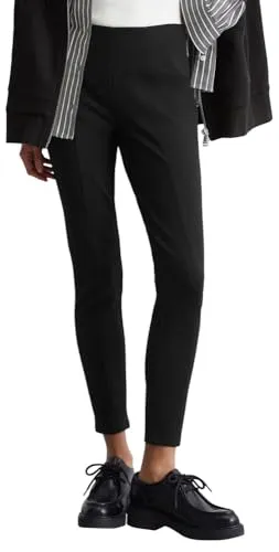 Marc O'Polo Slim Fit Hose in Schwarz - L - Stoffhosen, nachhaltig aus 74% LENZING™ ECOVERO™ Viskose gefertigt, mit elastischem Bund und schmalem Bein für perfekten Sitz und Komfort.