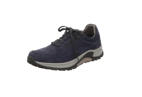 Gabor Komfort Schnürschuhe Damen 31343635383238 Blau 44 1/2 EU - Bequeme Schnürschuhe von Gabor in Blau, ausgestattet mit herausnehmbarem Fußbett und geschwungener Laufsohle für ein angenehmes Geherlebnis. Ideal für den Alltag, mit praktischem Reißverschluss.