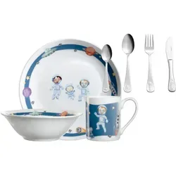 Leonardo Kindergeschirr Set BAMBINI AVVENTURA mit Besteck in blau von Leonardo Living