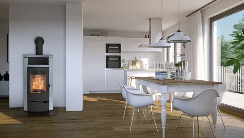 Fireplace Eckkaminofen Hamburg Speckstein 8kW