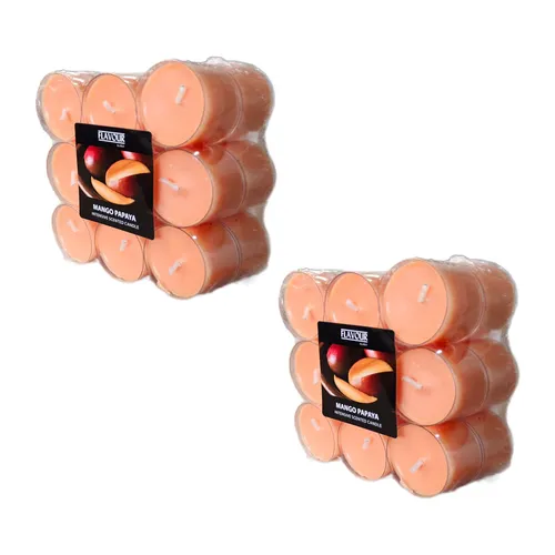 Flavour by GALA Duftlichter Teelicht Duft Duftkerzen 38 mm Mango-Papaya 36 Stück