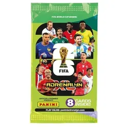 Panini FIFA World Cup 2026 TC Adrenalyn XL Flow Pack (10 Karten) - Erlebe die Fußball-Weltmeisterschaft 2026 mit dem Panini Adrenalyn XL Flow Pack! Enthält 10 Karten, darunter Top-Spieler und spannende Designs. Ideal zum Sammeln oder Verschenken – jede Karte ein Highlight!