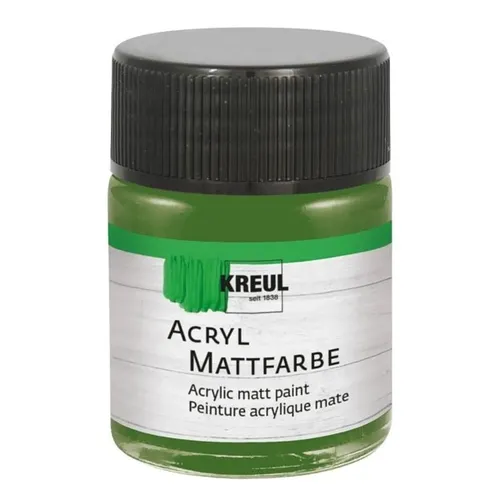 Kreul Acryl Mattfarbe Olivgrün 50ml Glas 100ml/7,18 Euro