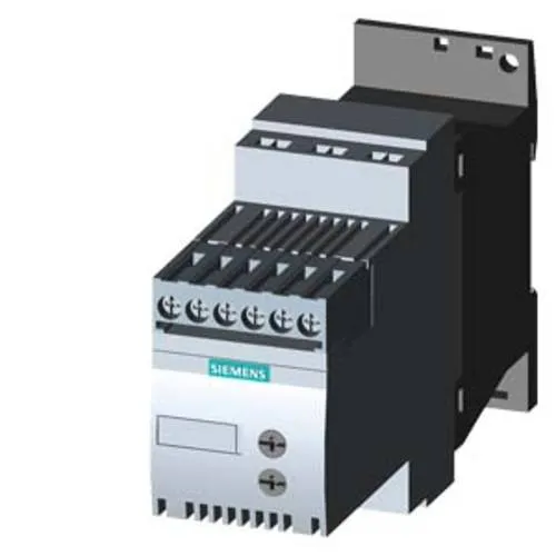 Siemens Sanftstarter Sirius 400V 9A 4kW - Automatisierung: Sanftstarter SIRIUS für sanften Anlauf von Drehstrommotoren, reduziert Stromspitzen und mechanische Belastung, kompakte Bauweise mit integriertem Bypass für geringere Erwärmung.