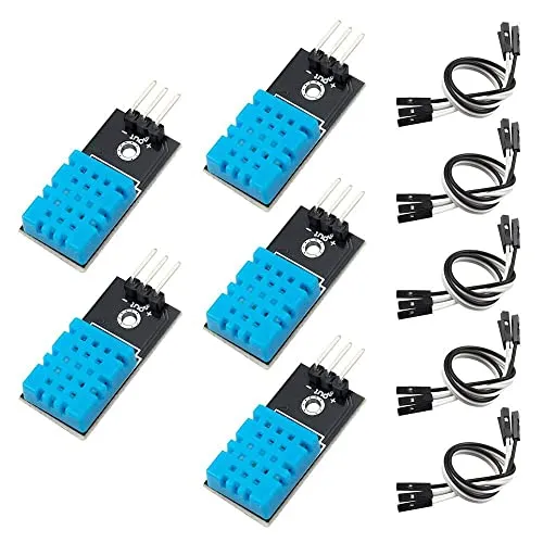 Fasizi Digitales Temperatur- und Feuchtigkeitssensor-Modul für Arduino Raspberry Pi 2 3, 5 Stück