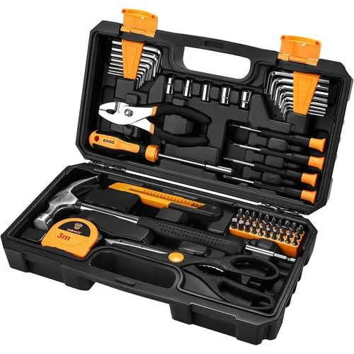 DEKOPRO 62-teilig Werkzeugkoffer mit Handwerkzeug