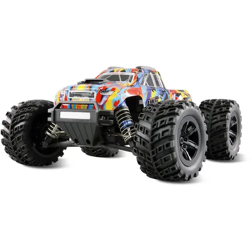 Amewi Hyper Go MTX20 Brushless - 1:20 RC Monstertruck - RC-Modellbau: Ultimative Monstertruck-Action mit Brushless-Motor für hohe Geschwindigkeit und Kontrolle. RTR-Set für sofortigen Fahrspaß, inklusive LED-Beleuchtung und einstellbarem Fahrwerk für jedes Terrain.