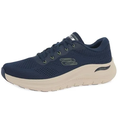 SKECHERS ARCH FIT 2.0 Herren Sneaker, Gr. 45, blau (navy) - Sportlicher Trainingsschuh mit atmungsaktivem Textil-Obermaterial und Skechers ArchFit Technologie für optimalen Komfort und Dämpfung. Waschmaschinenfest und ideal für aktive Männer.