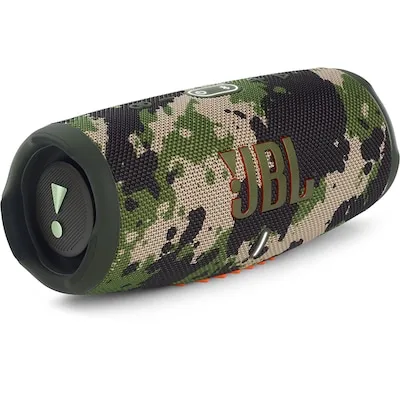 JBL Charge 5 - Tragbarer Bluetooth-Lautsprecher in Camouflage, wasserfest mit Powerbank für bis zu 20 Stunden Musikgenuss!
