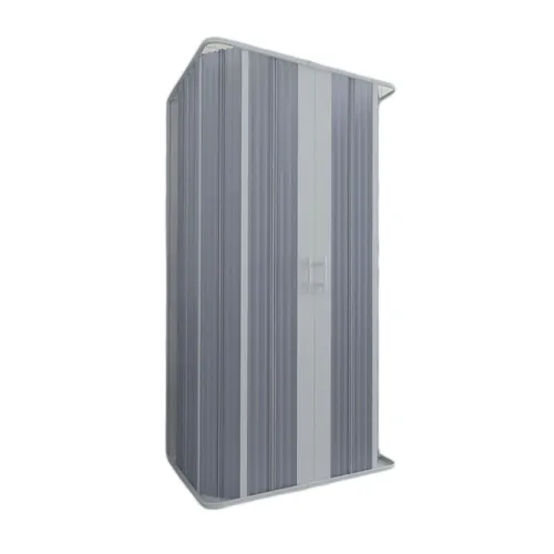 3-seitige Duschkabine PVC 80x80x80 cm mit Schiebetür H185