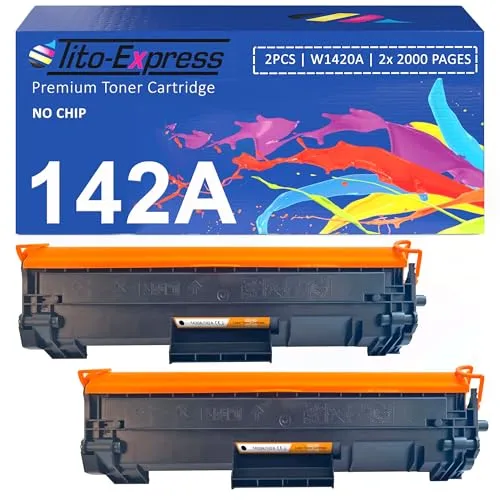 142A W1420A Toner 142X W1420X Toner kompatibel für HP LaserJet M110w M110we M109w MFP M140w M140we M140a M139w M139we M139a M139 Schwarz Multipack 2-Pack KEIN CHIP
