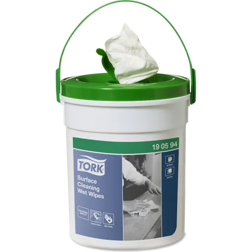 Tork Reinigungstücher 190594, W15 - Effektive Oberflächenreinigung - Reinigungstücher für Industrie und Werkstatt, hart gegen Fett und Schmutz, praktische Einzeltuchentnahme, parfümfrei und mobil durch Spenderbox.