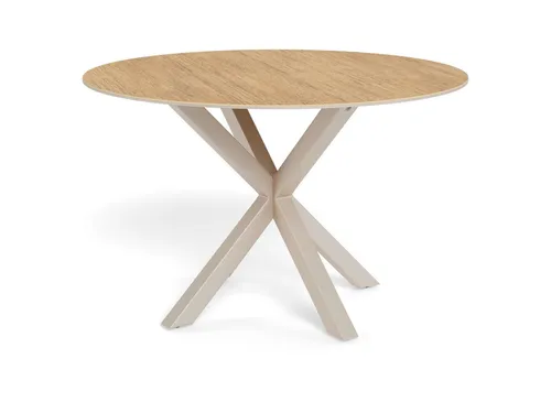 ACTONA Esstisch HEAVEN - ACTONA Esstisch HEAVEN - Moderner runder Tisch mit 119 cm Durchmesser für gesellige Runden. Hochwertige Keramik Wildeiche-Optik und elegantes Stahlgestell vereinen Stil und Funktionalität in jedem Essbereich.