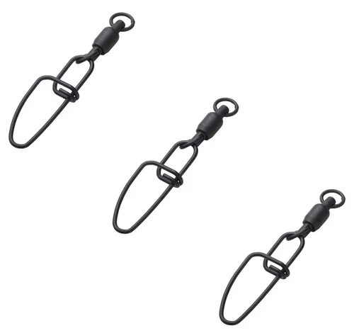 MADCAT Angelwirbel MADCAT Stainless Ball Bearing Swivels with Snap - 2 Größen Wirbel, (3 Stück), PTFE Beschichtet