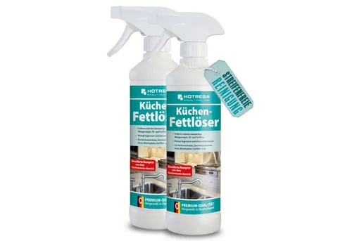 HOTREGA® Küchen Fettlöser Küchenreiniger Fettreiniger Fettentferner Öl 500ml Küchenreiniger
