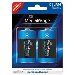 Mediarange 2 MediaRange Premium Alkaline Batterien Baby C LR14 1.5V Batterie
