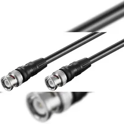 Goobay 50087 Verbindungskabel BNC (RG58), geschirmt, 5 m, Schwarz - BNC-Stecker > BNC-Stecker