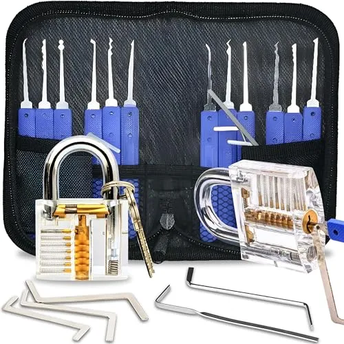 Retoo Lockpicking Set 17 Stück – Dietrich für Anfänger und Profis