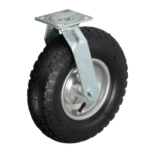 Lenkrolle Lastenrolle Schwerlast-Transportrolle 3.50-6 - Rollen mit Anschraubplatte, max. Tragfähigkeit von 120 kg, ideal für schwere Transporte und stabiler Einsatz.