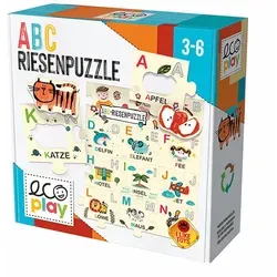 HEADU - Ecoplay - ABC Riesenpuzzle - Gesellschaftsspiel für Kinder von 3-6 Jahren, fördert spielerisch das Alphabet und die Hand-Augen-Koordination.