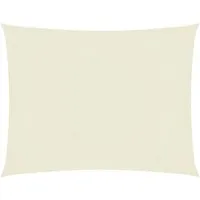 vidaXL Rechteckiges Sonnensegel 4x6m Creme in beige von vidaXL