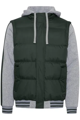 Blend Blouson Übergangs College Stepp Warm - Grün/Schwarz XXL - Funktionsjacke aus 100% Polyester, wärmend und ideal für Übergangszeiten. Regulär geschnitten mit praktischen Pattentaschen und Reißverschluss.