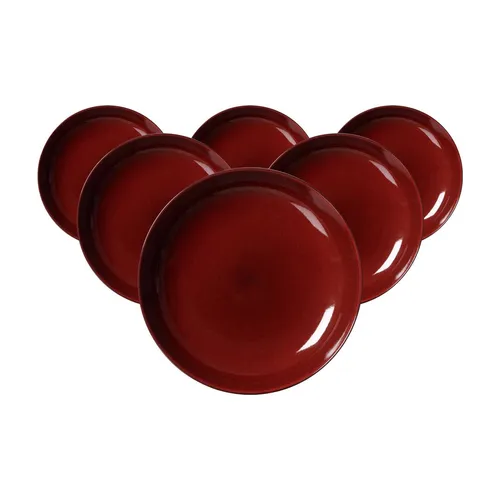 Ritzenhoff & Breker Gambia Suppenteller 6er Set – Ø 23 cm in rot von Ritzenhoff & Breker