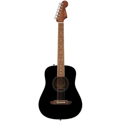 Fender CA STD Redondo Mini WB IB BLK - Short Scale & Kinder Westerngitarren; Kompakte Westerngitarre mit hochwertiger Fichtendecke und komfortablem Griffbrett – ideal für kleine Hände und Einsteiger.