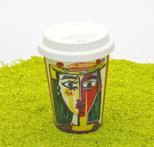 Könitz Porzellan Coffee to Go Becher Picasso - Femme au Chapeau 380ml