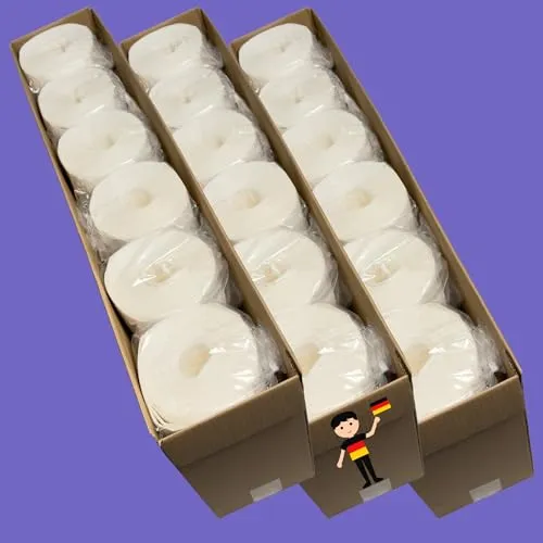 Clean Pads Rolle 4x5cm 13-lagig 36000er Pack – Flusenfreie & Fusselfreie Zelettenrolle für Nägel – Zellstoff für Maniküre und Modellage für perfekte Ergebnisser