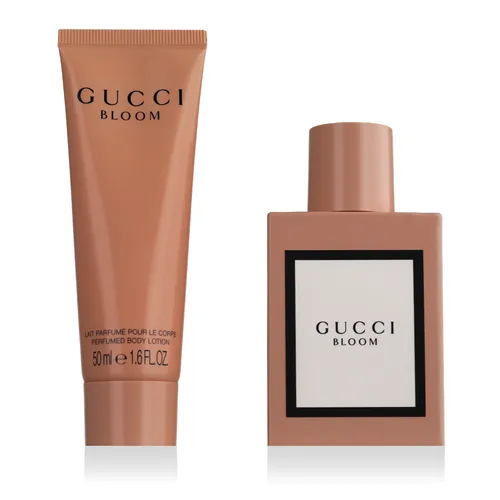 Gucci Bloom EDP Geschenkset 50 ml + BL 50 ml für Damen - Elegantes Eau de Parfum Geschenkset mit blumigen Noten, ideal für besondere Anlässe oder als luxuriöses Geschenk.