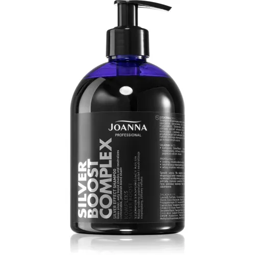 Joanna Silver Boost Complex violettes Shampoo neutralisiert gelbe Verfärbungen 500 g