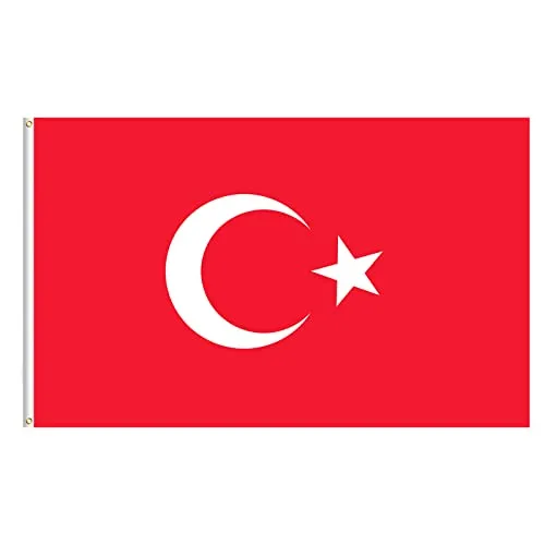 Türkische Fahne 180x300cm in rot von Lixure