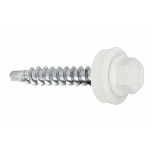 KLIMAS Bohrschrauben 4,8 х 35 mm 250 Stück RAL: 9003 - Signalweiß Trapezblechschrauben