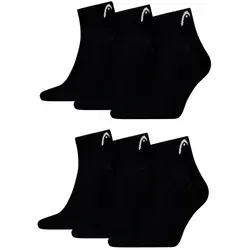 Head Sportsocken HEAD Herren All Sport Quarter Sportsocken 6erPack (6-Paar, 6-er Pack) schwarz 39-42