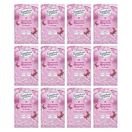 12er Pack Dresdner Essenz Pflegebad Streichelzarte Pfingstrose 12 x 60 g Badezusatz vegan