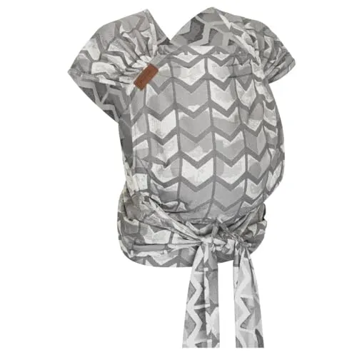 Hoppediz Babytrage Hop-Tye Advanced - Halfbuckle für Neugeborene - Babytragen, ab Geburt (2,5 - 20 kg), bietet ein kuscheliges Tragegefühl und höchste Sicherheit durch internationale Sicherheitsnormen.