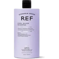 REF Haarshampoo Cool Silver - 285ml, für blondes und dekoloriertes Haar, neutralisiert Gelbstiche und sorgt für strahlenden Glanz