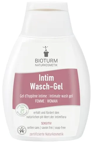 Bioturm Intim Wasch-Gel 250 ml - Hygieneartikel für sanfte Reinigung des äußeren Intimbereichs, frei von Parfum und seifenfrei, beruhigt Rötungen und erhält den natürlichen pH Wert der Intimflora.