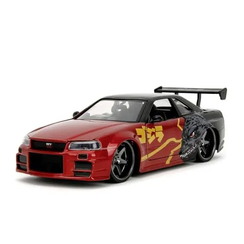 JADA Spielzeug-Auto Godzilla Nissan GTR - Fertigmodell PKW, detailgetreu und ideal für Sammler ab 8 Jahren