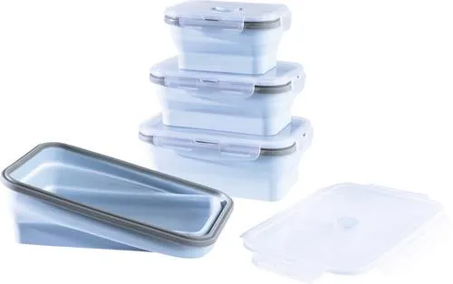 GOURMETmaxx Frischhaltedosen mit Deckel Klick-it 4-Dosen-Set - Vorratsdosen-Set mit 4 luftdichten, BPA-freien Dosen, ideal für Meal Prep. Platzsparend und mikrowellengeeignet, perfekt für jede Gelegenheit!