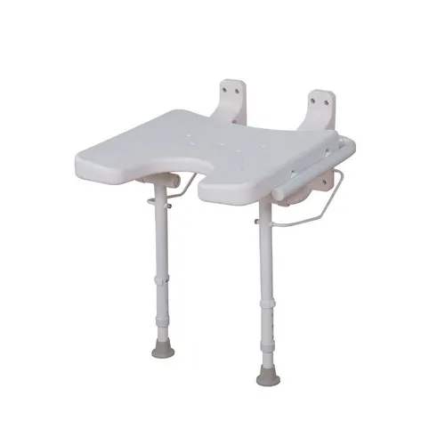 RFM Duschklappsitz mit Hygieneausschnitt - Dusch- & Badehocker, klappbar und hygienisch, ideal für mehr Sicherheit und Komfort im Bad, belastbar bis 150 kg.