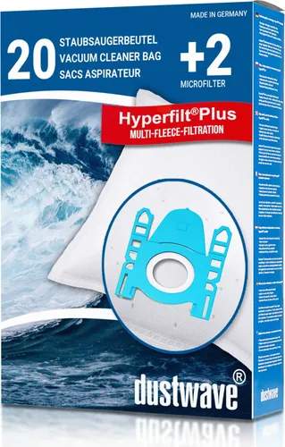 Sparpack - 20 Staubsaugerbeutel passend für Alaska - BS 1600 / Adix - EI 110 / Adix - QU 110 / Flink und Sauber - R 050 von dustwave® Markenstaubbeutel inkl. Filter