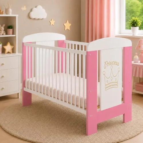 Best For Kids Komplett-Set Baby Bett in Rosa-Princess