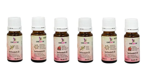 CREARTEC Seifenduftöl Winter - 2er Set mit Vanille und Bratapfel - Duftöle für die Seifenherstellung, ideal für winterliche Kreationen, mit hochwertigen Inhaltsstoffen für ein angenehmes Dufterlebnis. Hergestellt in Deutschland.