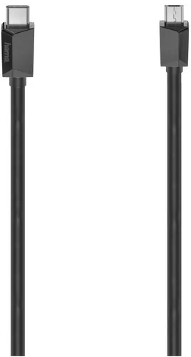 Hama USB-C-Kabel 0,75 m - USB-C auf Micro-USB-B, USB 2.0 mit 480 Mbit/s, ideal für schnelle Datenübertragungen