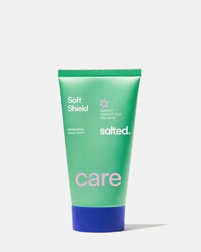 salted. Soft Shield Handcreme | 50ml | Schützt vor Austrocknung & pflegt intensiv | Mit Hyaluronsäure, Sheabutter & SeaSync™ Mikroalgenkomplex | Zieht schnell ein & fettet nicht | Duft | Vegan