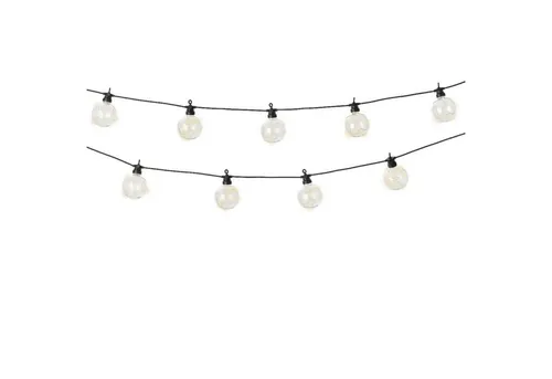 MARELIDA LED-Lichterkette Circus - 10 Kugeln für Garten und Balkon - Weihnachtsbeleuchtung mit 10 Kugeln, wetterfest und ideal für stimmungsvolle Abende im Freien. Erlebe 100 warmweiße Lichtpunkte und kreative Platzierungsmöglichkeiten!