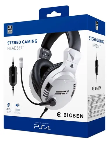 Flashpoint Germany PS4 Stereo-Headset V3 (Weiss) - Gaming-Headset für PlayStation 4 mit 40mm Lautsprechern für kraftvollen Bass und klarem Sound. Verstellbares Mikrofon und bequeme Ohrpolster für stundenlangen Spielkomfort.